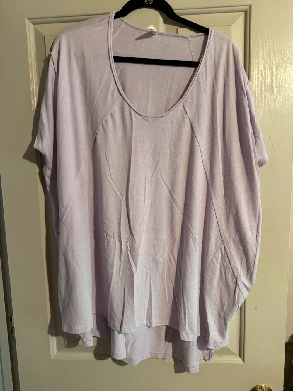 Free People Movement Talk Tough Tee lavender with Side Pockets